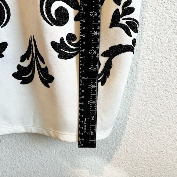 Wet Seal Women's Black & White  Dress Sleeveless Blouson Bodycon Beaded Medium - Picture 8 of 8